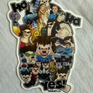 HahaYes Vinyl Sticker (4")